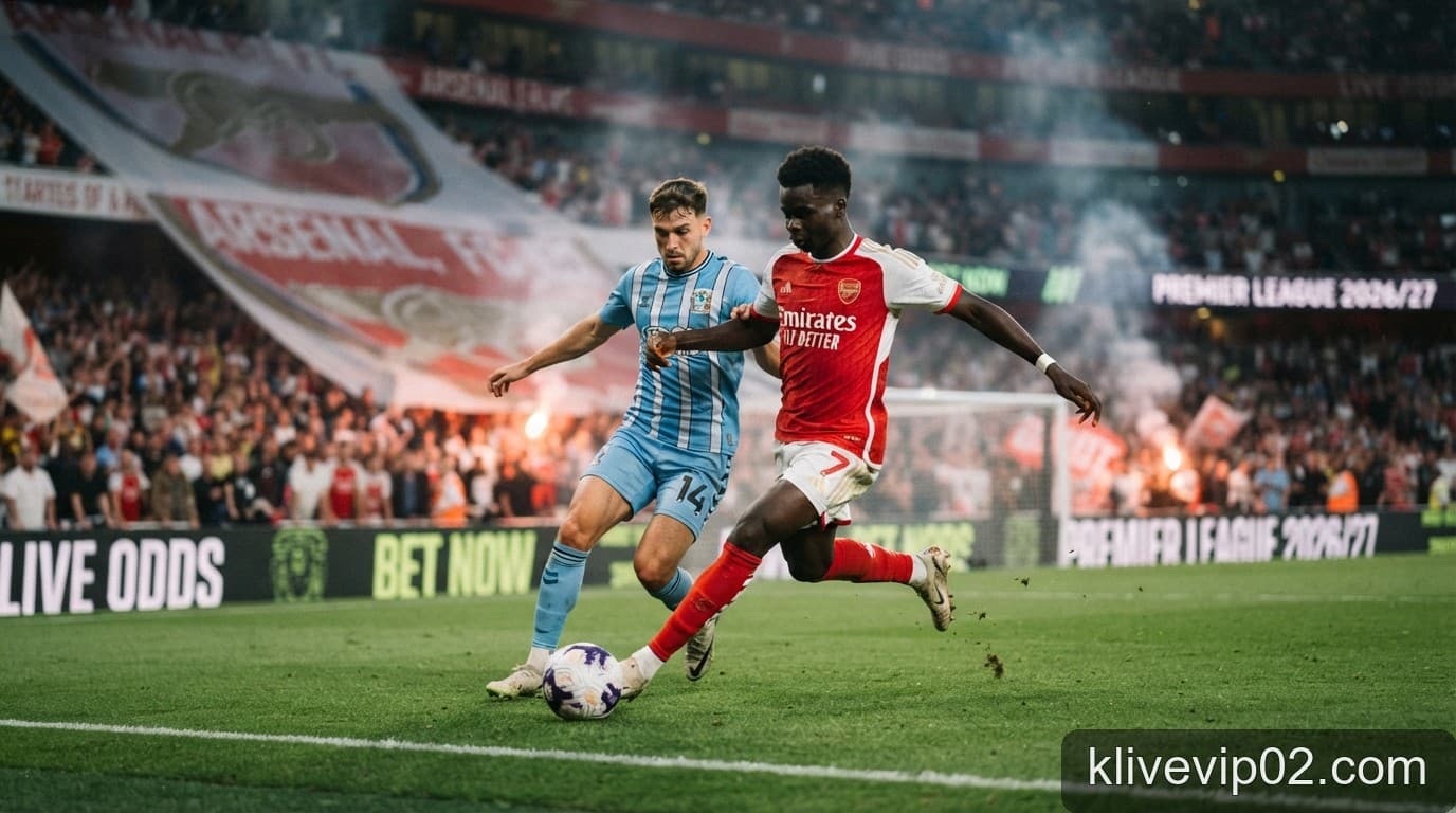 Kèo live Ngoại hạng Anh 2026/27: Arsenal tiếp đón Coventry City ngày 21/8